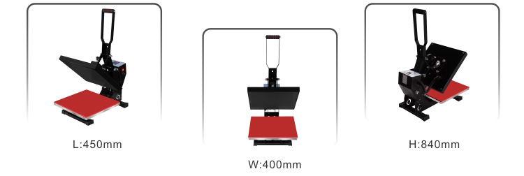 New Design 15X15 Transfer Printing Manual Heat Press Machine Flat