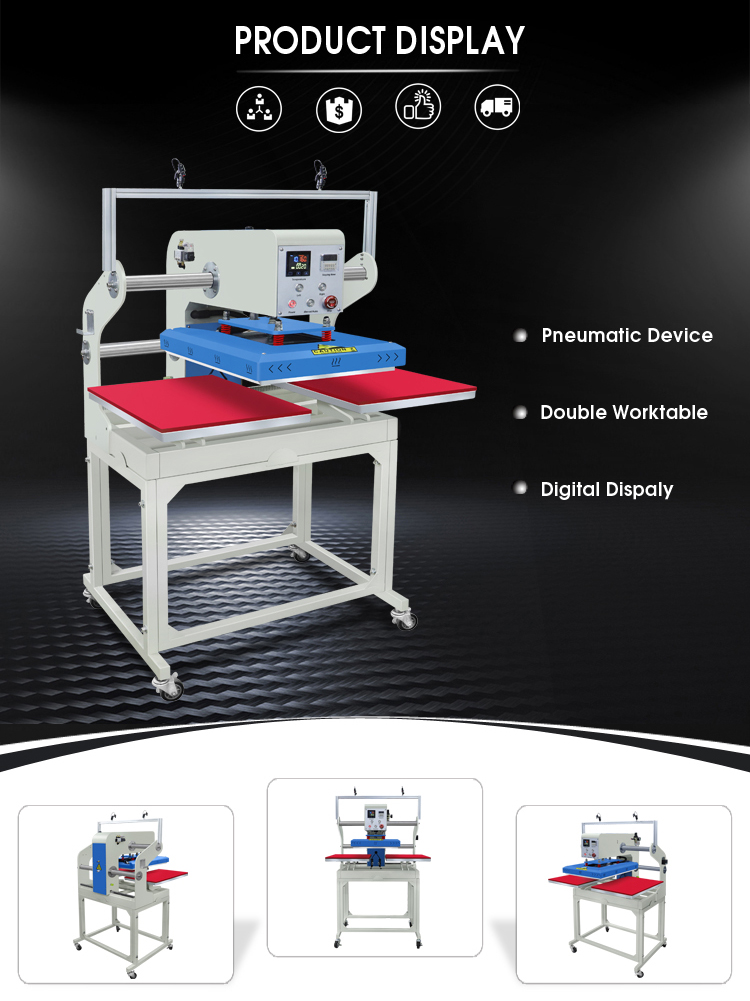 Factory Direct Price Clothing Pneumatic Sublimation Heat Press Transfer Machine