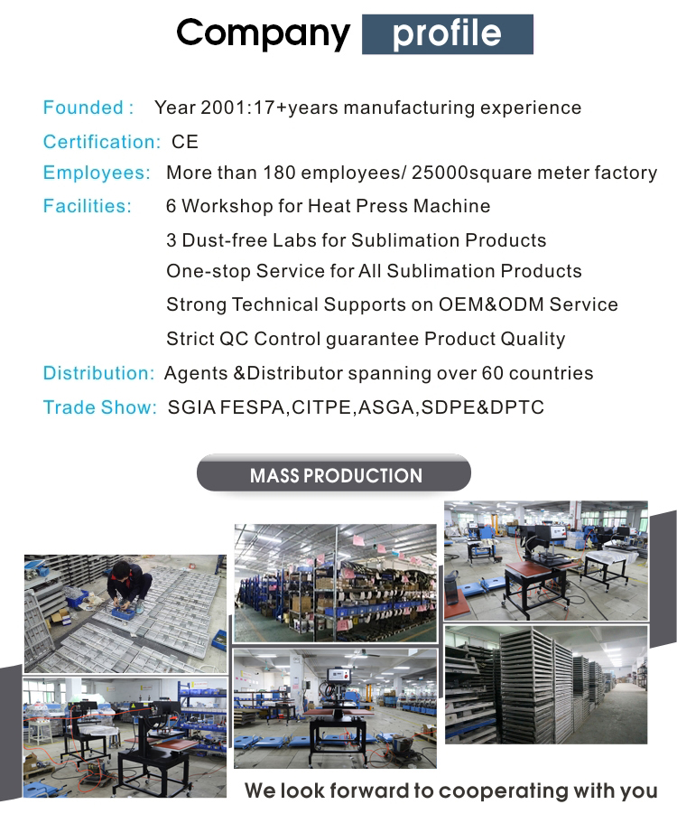 Factory Direct Price Clothing Pneumatic Sublimation Heat Press Transfer Machine
