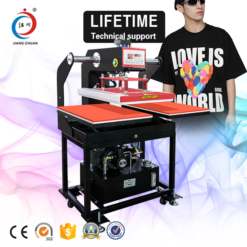 Hydraulic Heat Transfer Machine For Fabrics